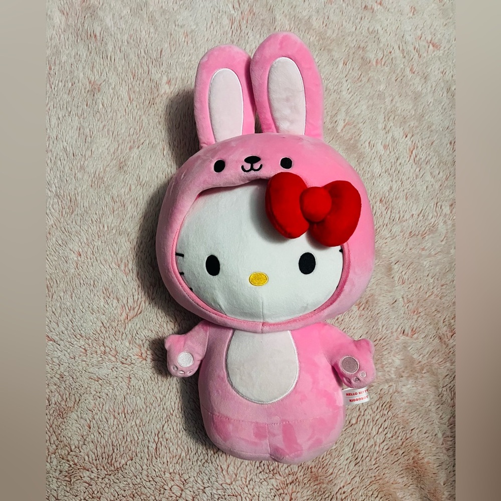 Hello Kitty Pink and White Bunny Plush